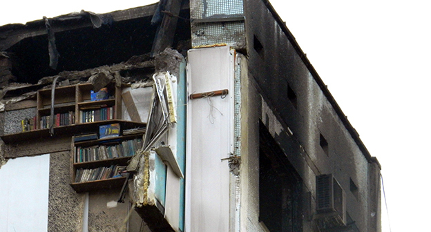 Разрушенный дом в Волгограде. 25 декабря 2015 г. Фото Татьяны Филимоновой для "Кавказского узла"