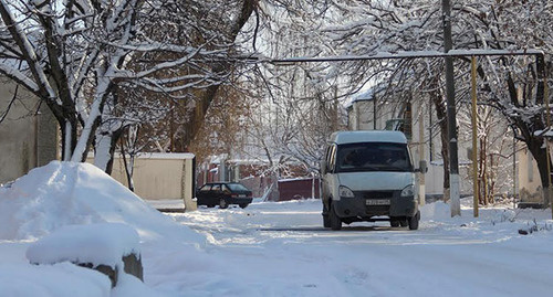 Маршрутное такси в Грозном. Фото Магомеда Магомедова для "Кавказского узла"