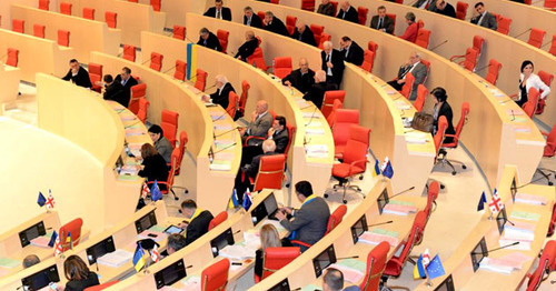 Заседание парламента Грузии. Фото: RFE/RL