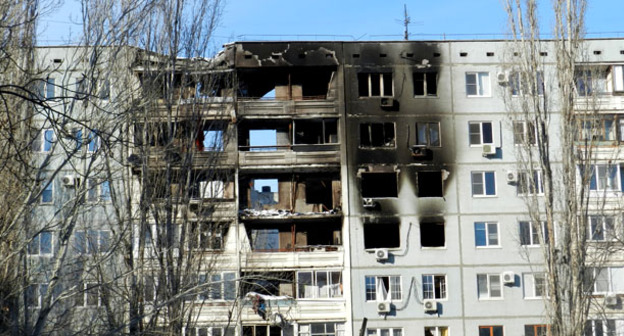 Разрушенный дом №47 по улице Космонатов. Волгоград, январь 2016 г. Фото Татьяны Филимоновой для "Кавказского узла".