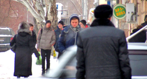 Центр Волгограда. 12 января 2016 г. Фото Вячеслава Ященко для "Кавказского узла"