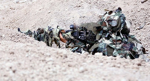 Снайпер на боевой позиции. Фото: mod.gov.az
