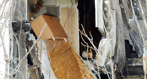 Разрушенная взрывом квартира. Волгоград, 14 января 2016 г. Фото Татьяны Филимоновой для "Кавказского узла"
