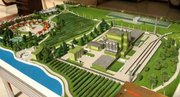 Макет "Завода чистых полимеров "Этана" в КБР. Фото http://kbrria.ru/