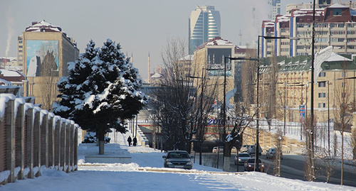 Пешеходная зона на проспекте Кадырова. Грозный. Фото Магомеда Магомедова для "Кавказского узла"