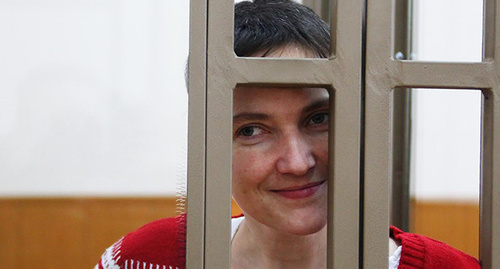Надежда Савченко в Донецком городском суде, 20 января 2016 года. Фото Константина Волгина для "Кавказского узла"