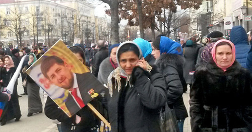 Митинг «В единстве наша сила». Грозный, 22 января 2016 г. Фото Николая Петрова для "Кавказского узла"