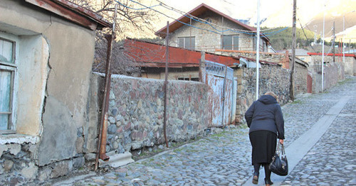 Казбеги, Грузия. Фото Ахмеда Альдебирова для "Кавказского узла"