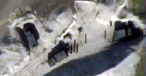 Позиция армянской стороны на 13 секунде видео. Фото: скриншот записи, Mod.gov.az Позиция армянской стороны на 13 секунде видео. Фото: скриншот записи, Mod.gov.az