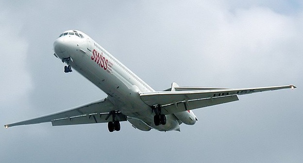 Авиарейсы между Тегераном и Астраханью планируется выполнять на самолетах MD-88 (на фото). Фото: https://ru.wikipedia.org/wiki/McDonnell_Douglas_MD-80#/media/File:Swiss.hb-isx.750pix.jpg