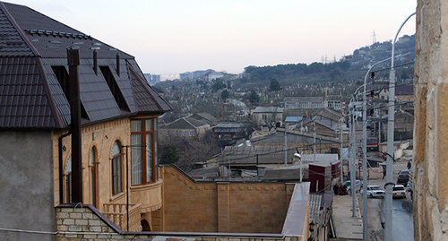 Дербент, улица верхнего магала, вид сверху. Фото  Патимат Махмудовой для "Кавказского узла"