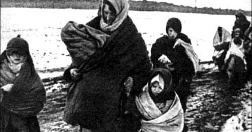 Депортация чеченцев. Февраль 1944 г. Кадр из видео пользоателя vainakh38 https://www.youtube.com/watch?v=DKmb-WX0OI0