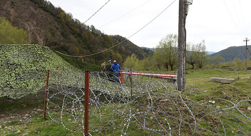 Государственная граница Южной Осетии с Грузией. Фото: © Sputnik/ Ада Багиан, http://sputnik-ossetia.ru/South_Ossetia/20160215/1311153.html