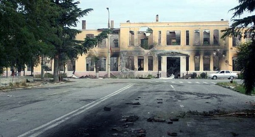 Разрушенное здание ЮОГУ. Фото: Wikimapia.org