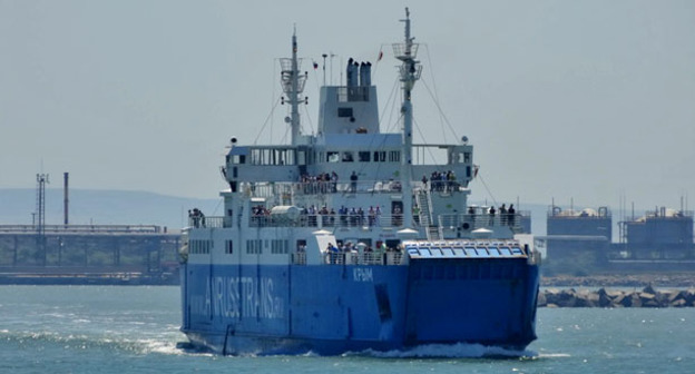 Паром на Керченской переправе. Фото Нины Тумановой для "Кавказского узла"