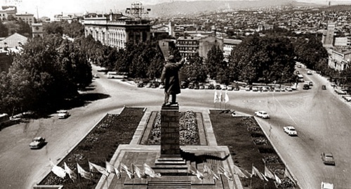 Памятник Ленину в центре Тбилиси, 1956 год. Фото: Sovlab.ge