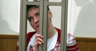 Надежда Савченко в Донецком городском суде,
Фото Константина Волгина для "Кавказского узла" Надежда Савченко в Донецком городском суде,
Фото Константина Волгина для "Кавказского узла"