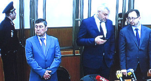 Второй день оглашения приговора Надежде Савченко, кадр с монитора видеотрансляции. 22 марта 2016 г. Фото Константина Волгина для "Кавказского узла" Второй день оглашения приговора Надежде Савченко, кадр с монитора видеотрансляции. 22 марта 2016 г. Фото Константина Волгина для "Кавказского узла"