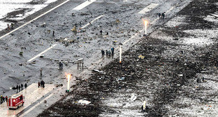 Место катастрофы, Ростов-на-Дону, 19 марта 2016 г. Фото: Press Service of the Governor of Rostov Oblasthttps://ru.wikipedia.org/ Место катастрофы, Ростов-на-Дону, 19 марта 2016 г. Фото: Press Service of the Governor of Rostov Oblasthttps://ru.wikipedia.org/