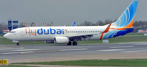Самолет авиакомпании FlyDubai. Фото: Anna Zvereva https://en.wikipedia.org
