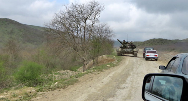 Военная техника армии Нагорного Карабаха. Мартакертский район, 6 апреля 2016 г. Фото Алвард Григорян для "Кавказского узла"