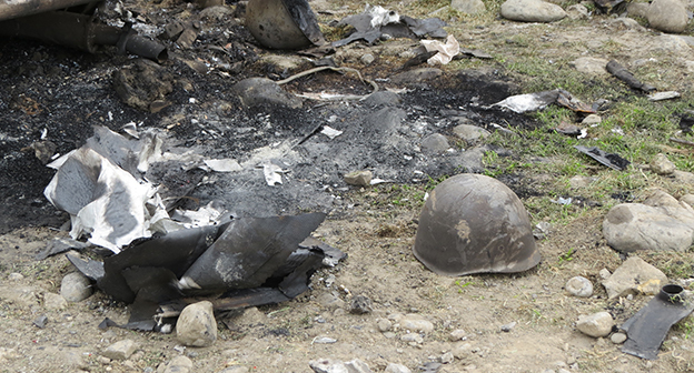 Последствия обстрела в Мартакертском районе Нагорного Карабаха, 6 апреля 2016 года. Фото Алвард Григорян для "Кавказского узла".