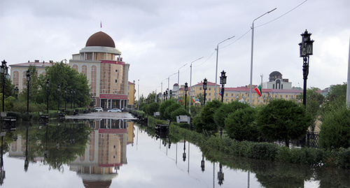 Здание Управления судебного департамента Чечни. Грозный. Фото Магомеда Магомедова для "Кавказского узла"