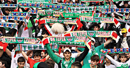Болельщики футбольного клуба "Терек". Фото http://fc-terek.ru/