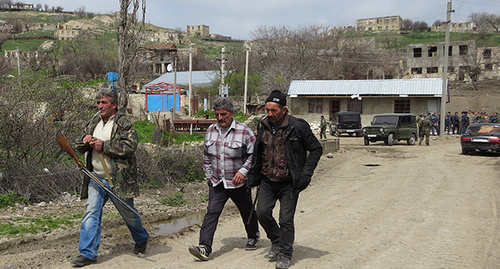 Жители Мартакертского района. Нагорный Карабах, 17 апреля 2016 г. Фото Алвард Григорян для "Кавказского узла"