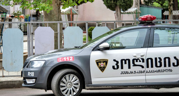 Полицейская машина. Тбилиси. Фото: Александр Имедашвили, Newsgeorgia http://sputnik-georgia.ru/incidents/20150510/217603053.html