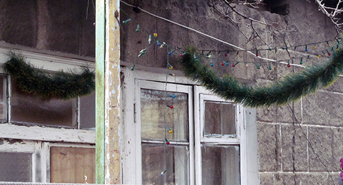 Дворик дома Аветисянов в Гюмри. 14 января 2015 г. Фото Тиграна Петросяна для "Кавказского узла"