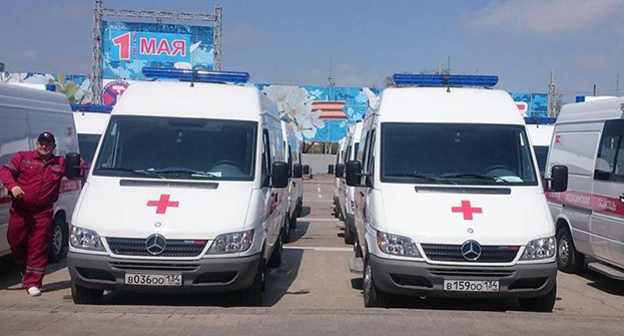 Новые автомобили скорой помощи в Волгограде. Фото Татьяны Филимоновой для "Кавказского узла"