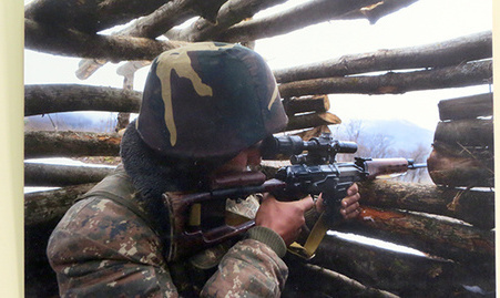 Солдаты Армии обороны Нагорного Карабаха. Все фотоработы сделаны в апреле этого года.. Фото Алвард Григорян для "Кавказского узха"