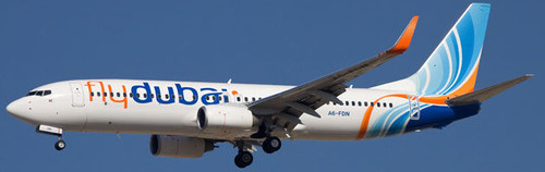 Самолет Boeing 737 авиакомпании FlyDubai. Фото: Ole Simon https://ru.wikipedia.org