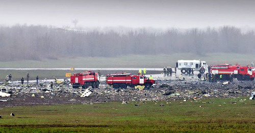 На месте катастрофы Boeing 737 в Ростове-на-Дону. 19 марта 2016 г. Фото: Erik Romanenko https://ru.wikipedia.org
