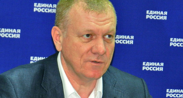 Сергей Горняков на пресс-конференции в Волгограде 23 мая 2016 г. Фото Татьяны Филимоновой для "Кавказского узла"