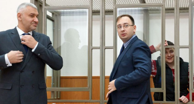 Адвокаты Надежды Савченко Марк Фейгин (слева) и Николай Полозов. Фото: Anton Naumlyuk (RFE/RL)