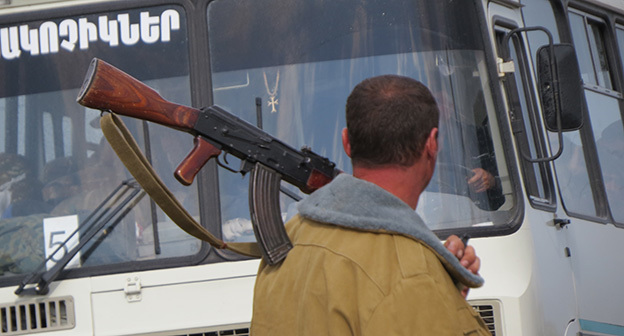 На передовой позиции армии Нагорного Карабаха. Май 2016 г. Фото Армине Мартиросян для "Кавказского узла"