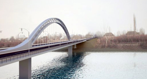Проекта моста через реку Самур. Фото: http://minval.az/news/15981