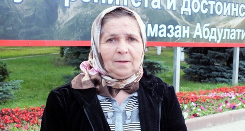 Мать Магомеда Сулейманова Раисат. 11 июня 2016 года. Фото Патимат Махмудовой для "Кавказского узла"