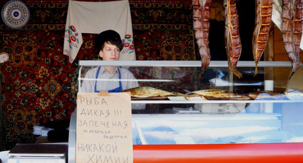 Фермеры и предприниматели из Дагестана и Краснодарского края представили в Москве товары своего производства в рамках фестиваля "Наш продукт". Москва, 16 июня 2016 г. Фото Анны Гилевой для "Кавказского узла"