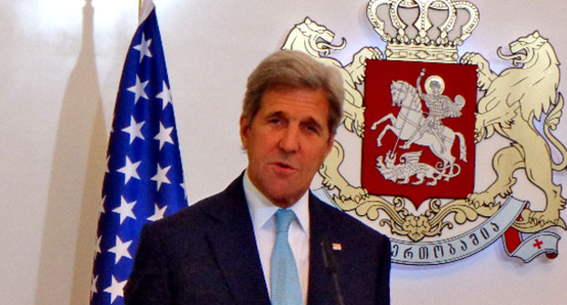Госсекретарь США Джон Керри в Тбилиси. 6 июля 2016 г. Фото Инны Кукуджановой для "Кавказского узла"
