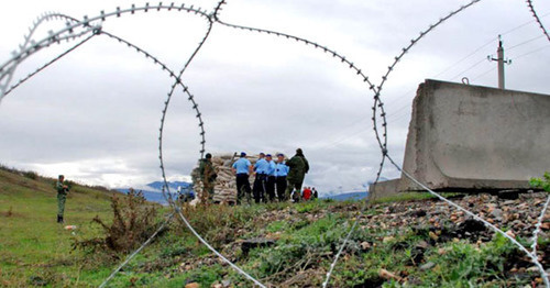 На границе Грузии и Абхазии. Фото: RFE/RL