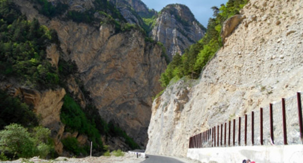 Дорога в Северной Осетии. Фото http://15.mchs.gov.ru/