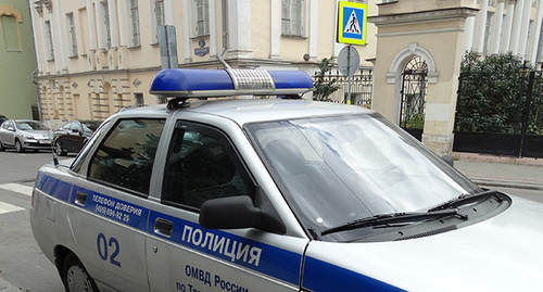 Автомобиль полиции в Москве. Фото Нины Тумановой для "Кавказского узла"
