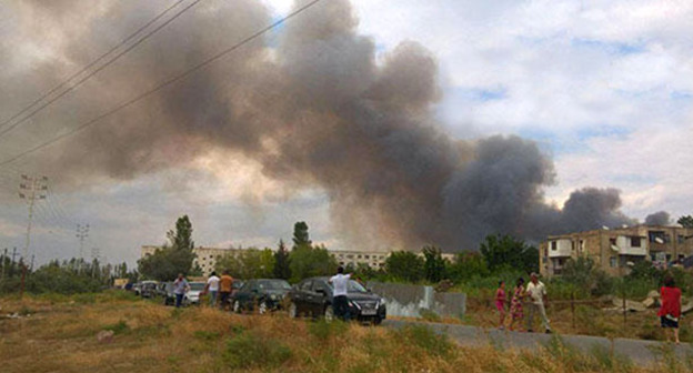 Взырв на военном заводе в Ширване. 26 июля 2016 г. Фото http://news.day.az/society/804678.html