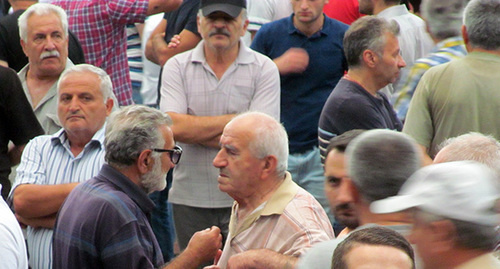 Сторонники "Сасна Црер"в Ереване, июль 2016 года. Фото Тиграна Петросяна для "Кавказского узла" 