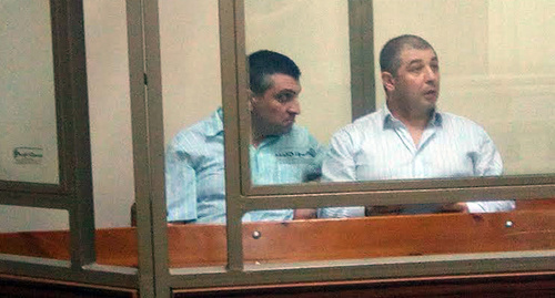 Анастас Тильгеров и Сергей Зиринов в зале суда, 9 августа 2016 года. Фото Константина Волгина для "Кавказского узла"