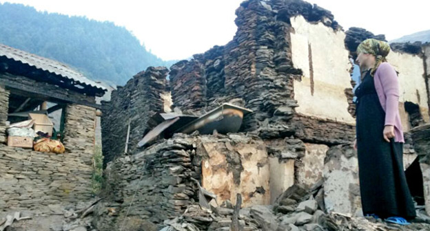 Последствия пожара в селении Мокок. Дагестан, 23 августа 2016 г. Фото Уммы Магомадовой для "Кавказского узла"