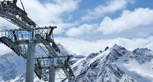 Опоры гондольной канатной дороги. КБР. Фото Анны Черныш для "Кавказского узла"